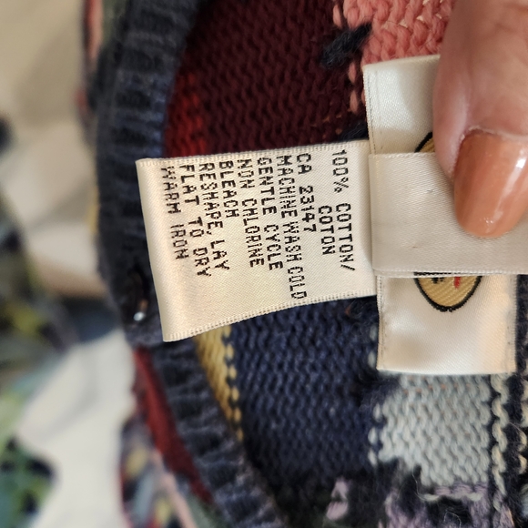 Talbots Multicolor Knit Cardigan - Picture 4 of 5